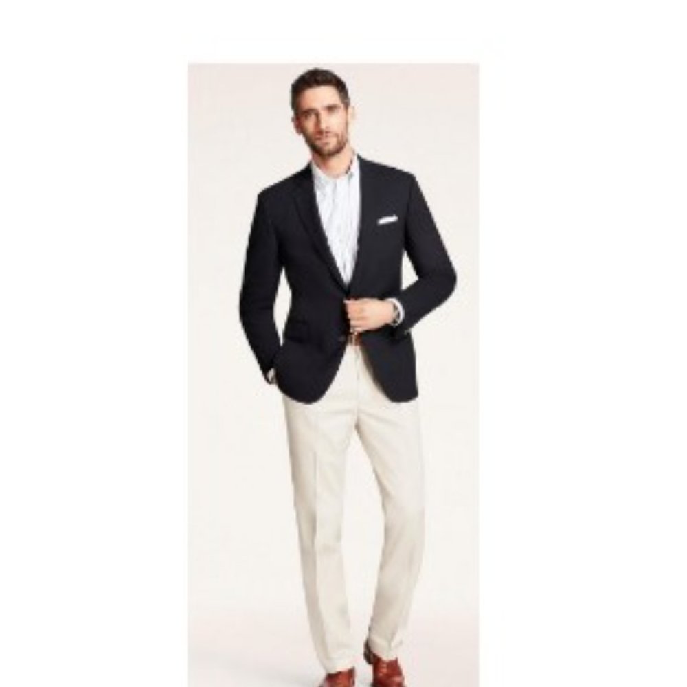 Brooks Brothers 38x32 Advantage Cotton Chino Elliot Khaki Pants - Picture 1 of 9